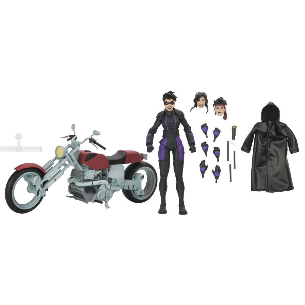 Teenage Mutant Ninja Turtles: The Last Ronin Casey Marie with Motorcycle 7-Inch Scale Action Figure