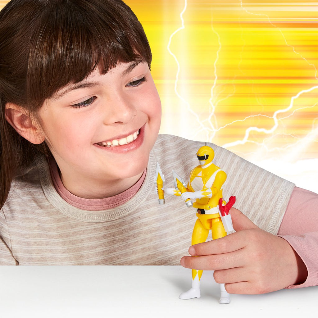 Mighty Morphin Power Rangers: Re-Ignition Auto Morphin Yellow Ranger Action Figure
