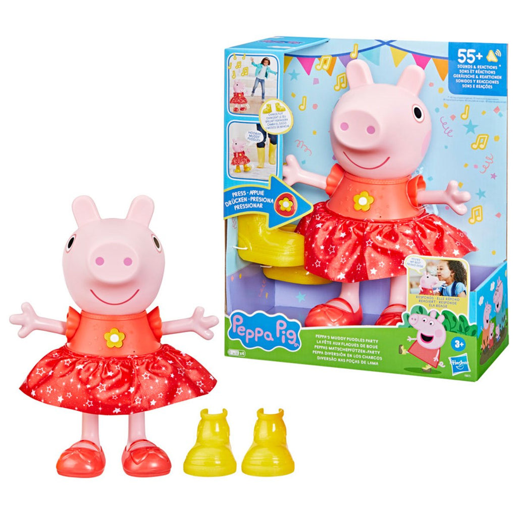 Peppa Pig Peppa's Muddy Puddles Party Singing and Dancing Doll