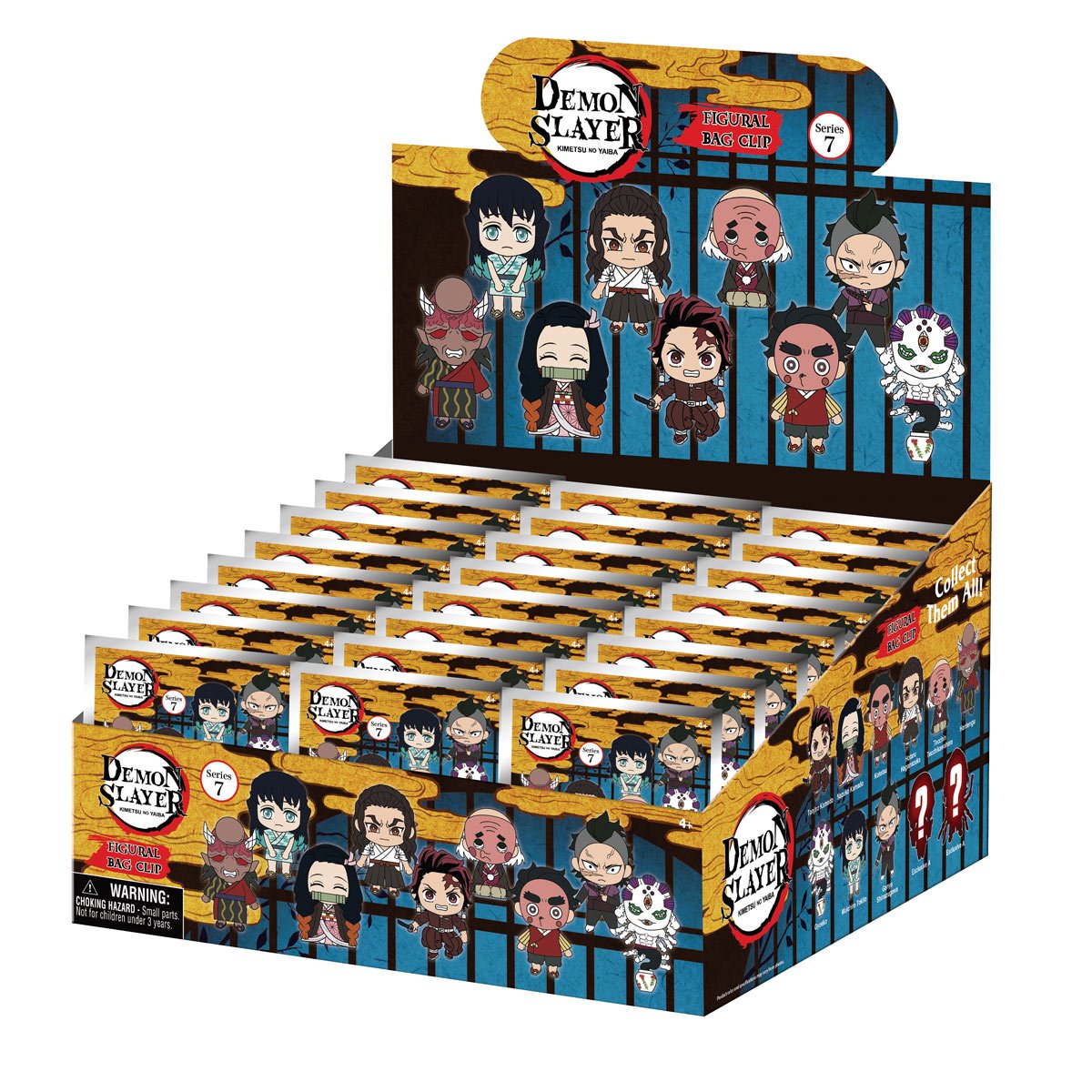Demon Slayer Series 7 3D Foam Bag Clip Random 6-Pack