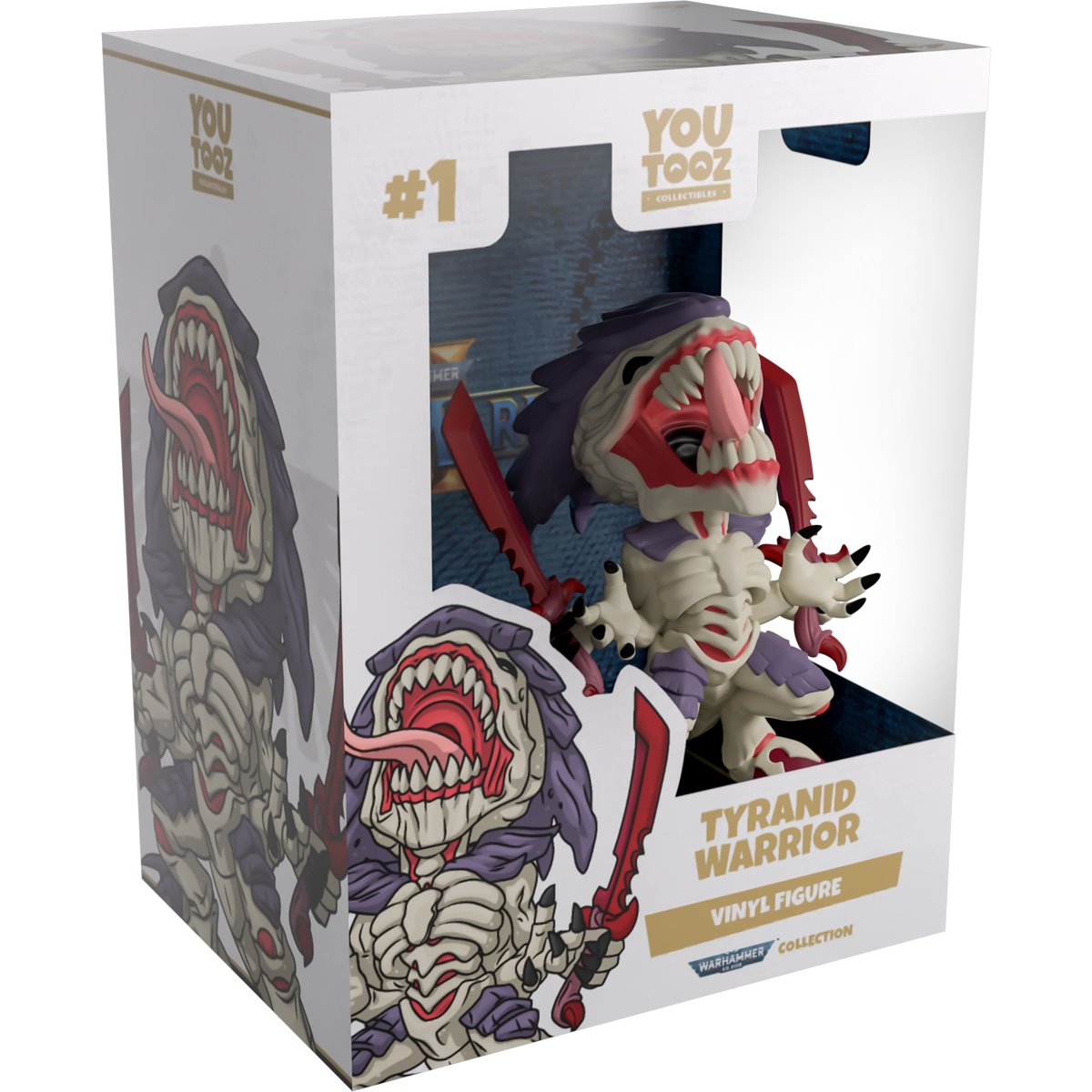 Warhammer 40k Collection Space Marine 2 Tyranid Warrior Vinyl Figure #1