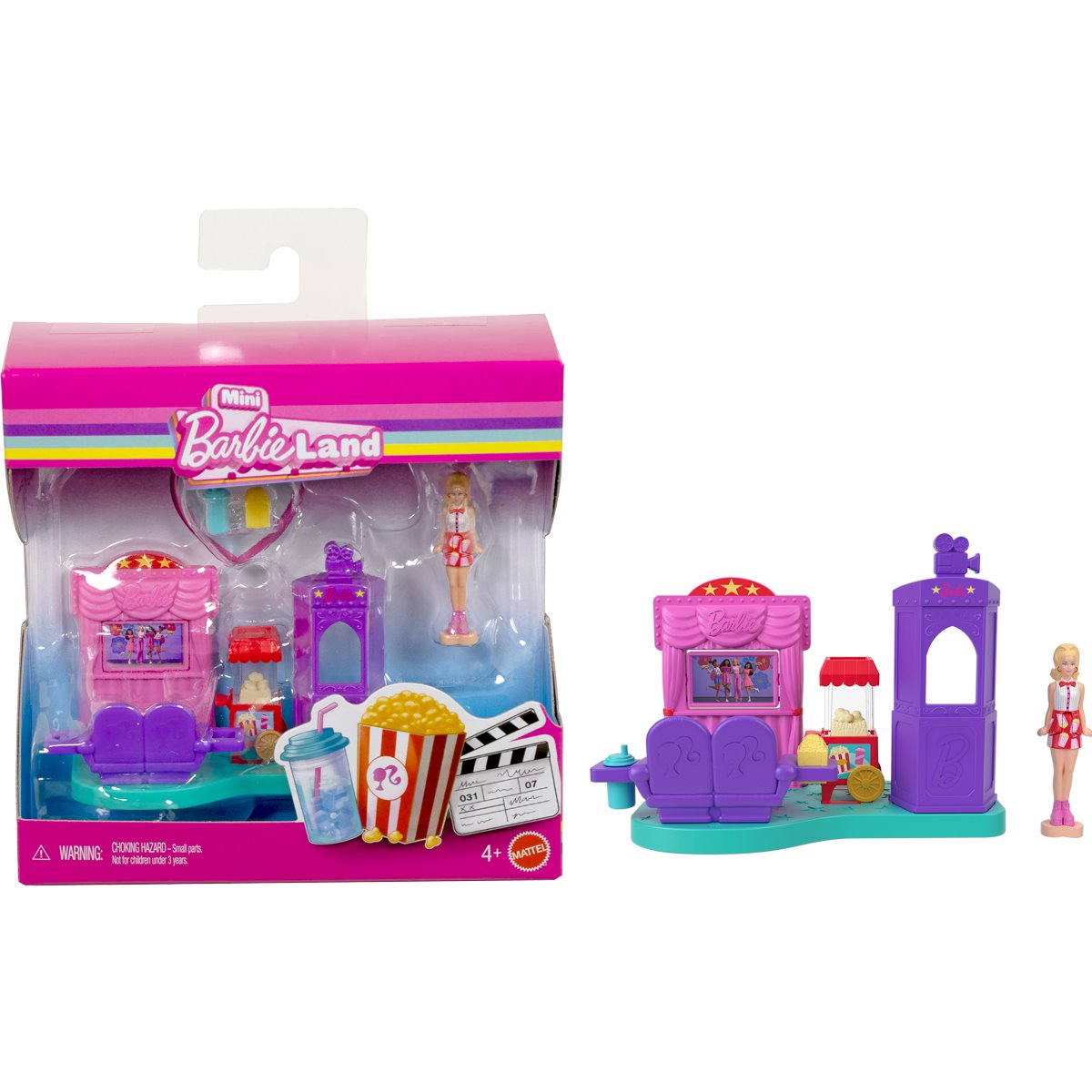 Mini BarbieLand Doll and Playset Display Case of 8