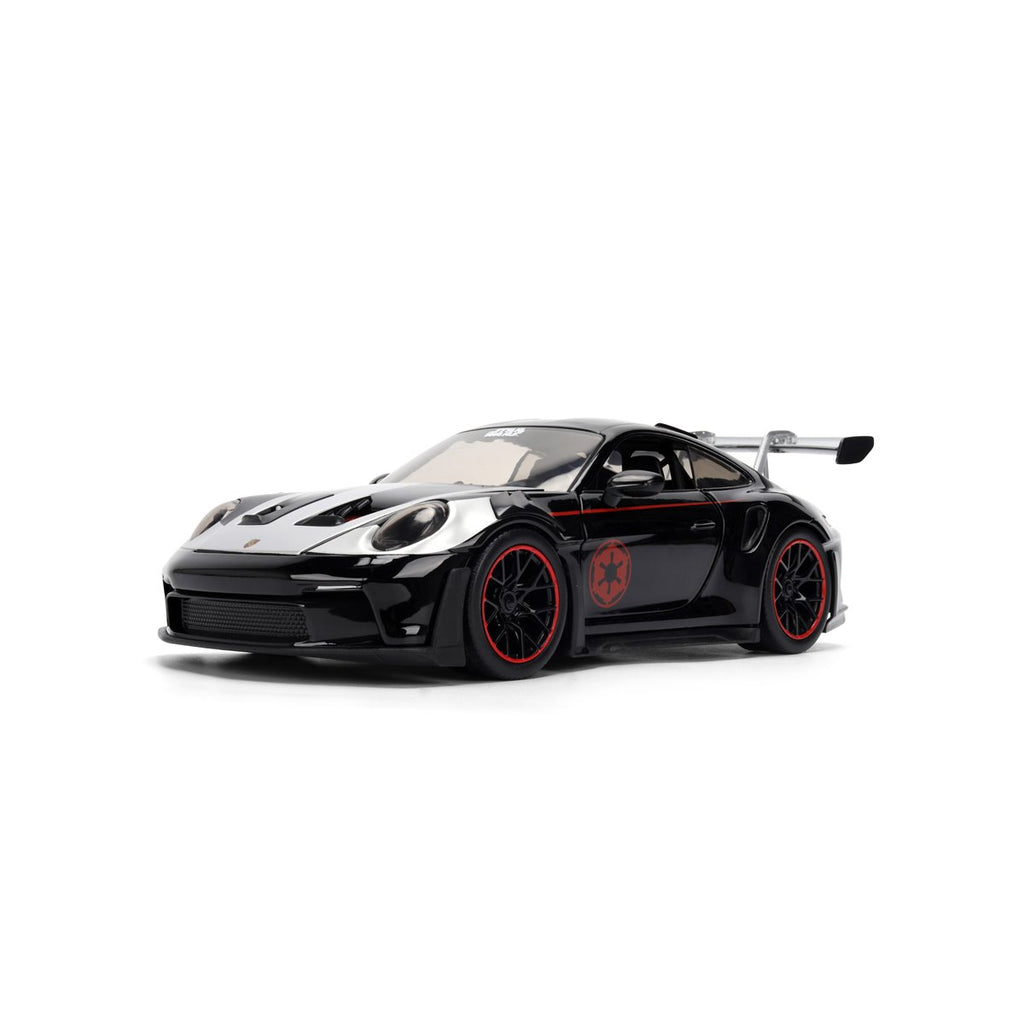 Hollywood Rides Star Wars Porsche 911 GT3 RS 992 1:24 Scale Die-Cast Metal Vehicle with Darth Vader Figure