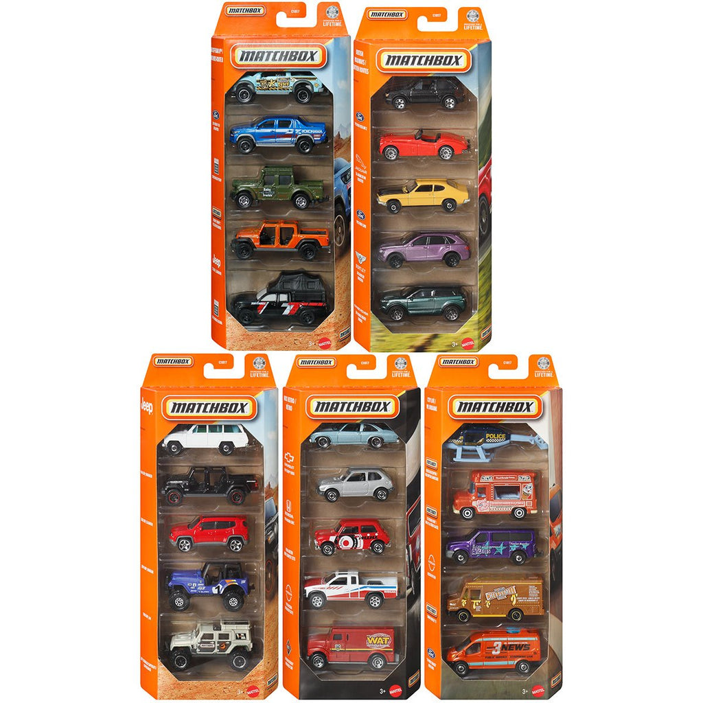 Matchbox Car Collection 5-Pack 2026 Mix 3 Vehicle Case of 12