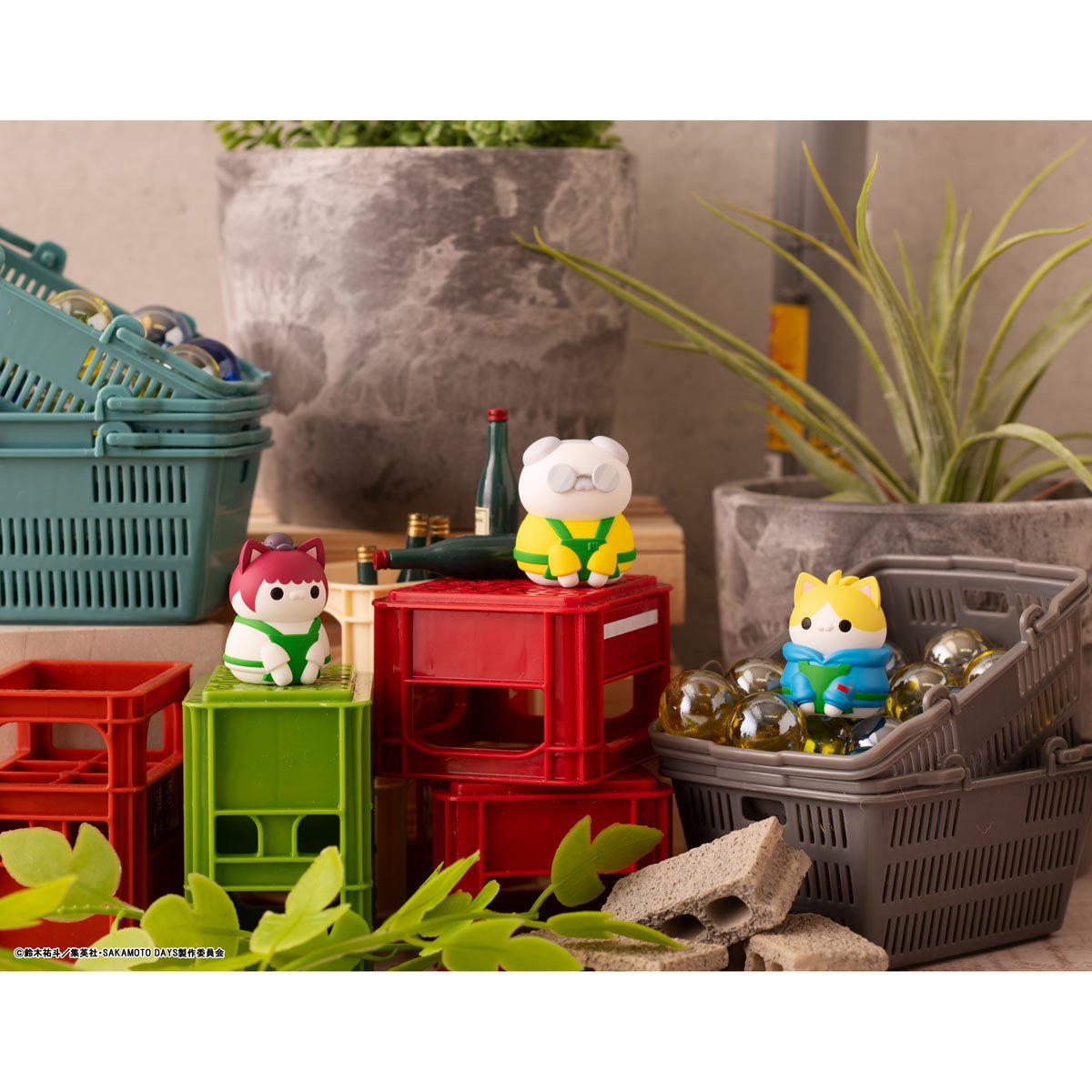 Sakamoto Days The Cheerful Sakamoto Store Mega Cat Project Mini-Figure Case of 8