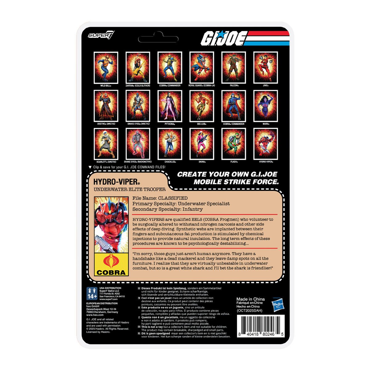G.I. Joe Hydro Viper (Comic) 3 3/4-Inch ReAction+ Figure