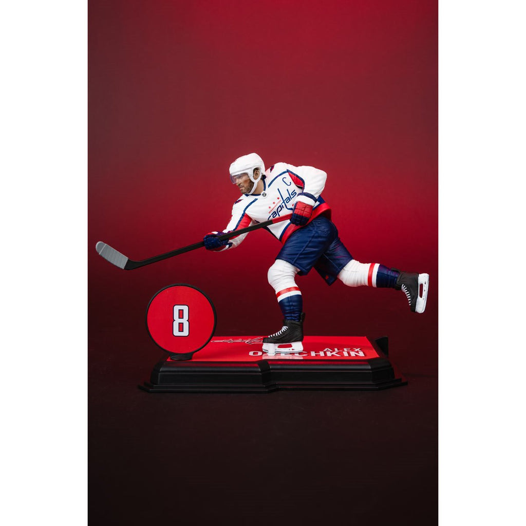 NHL SportsPicks Washington Capitals Alexander Ovechkin White Jersey 7-Inch Posed Figure
