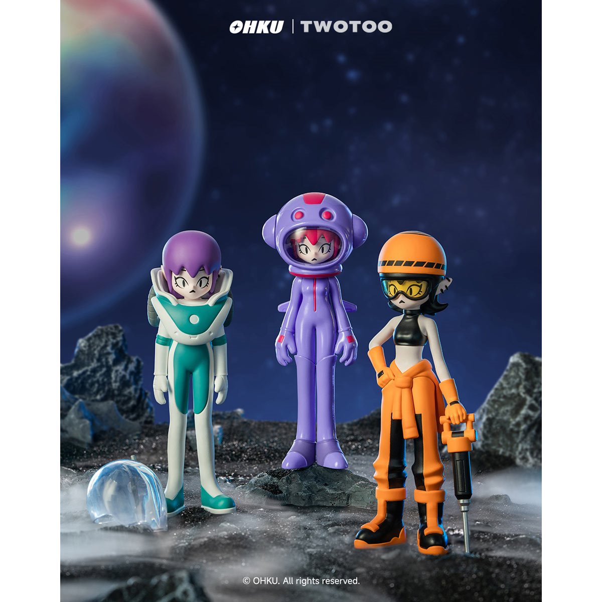 Twotoo Planes Investigation Bureau Series Blind-Box Mini-Figure Case of 6
