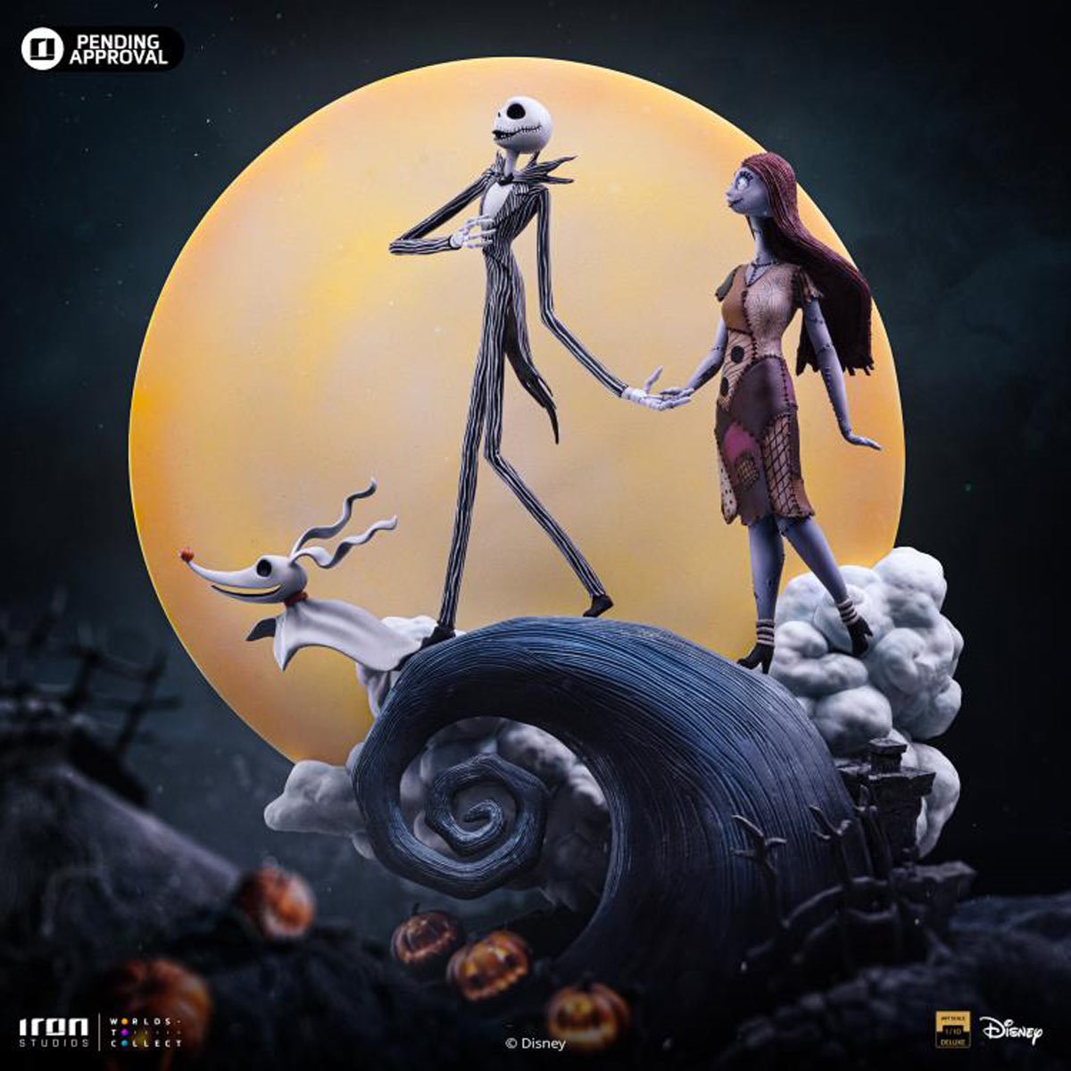 The Nightmare Before Christmas Jack and Sally Deluxe 1:10 Art Scale Limited Edition Statue