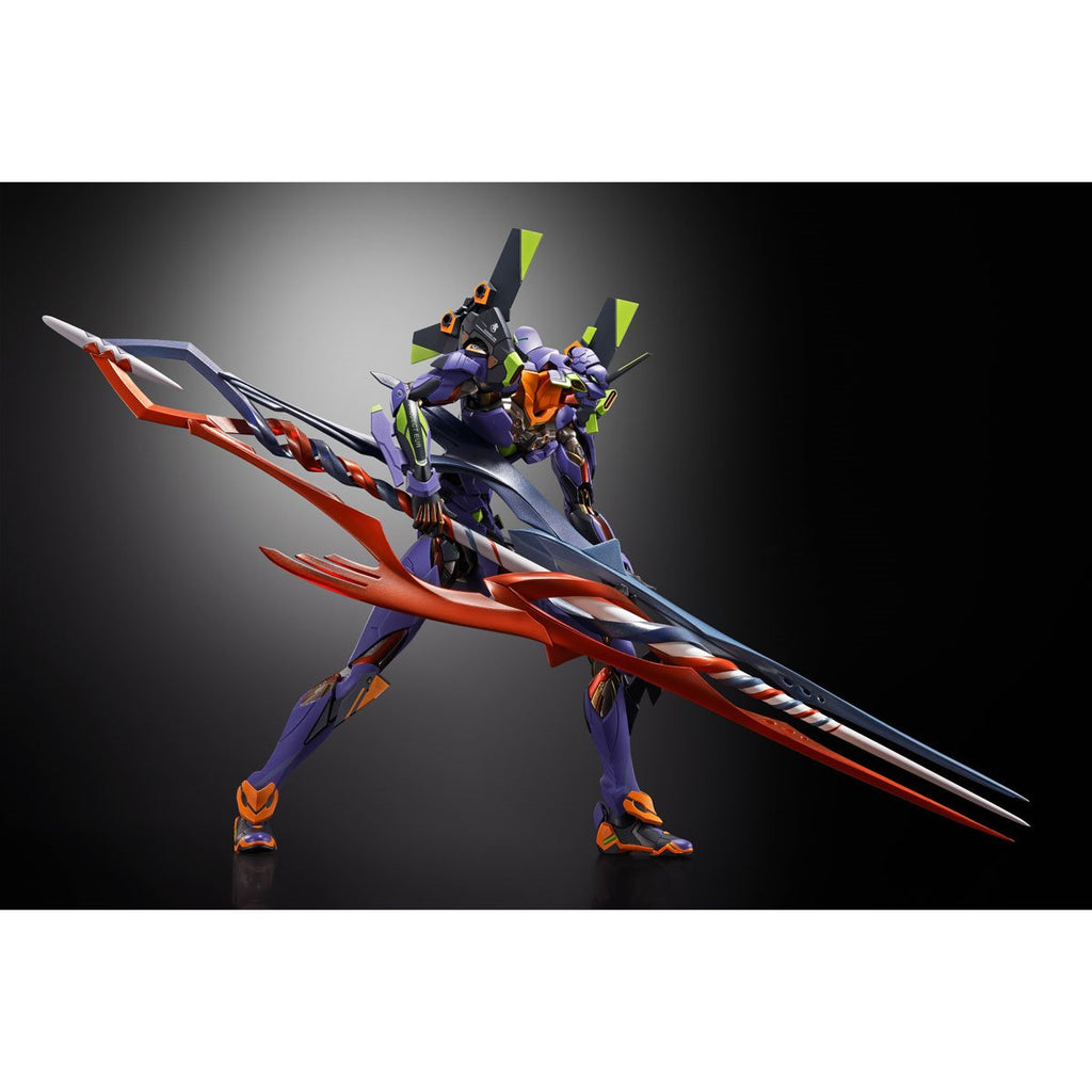 Evangelion Test Type-01 30th Anniversary with Spear Gaius Metal Build Action Figure