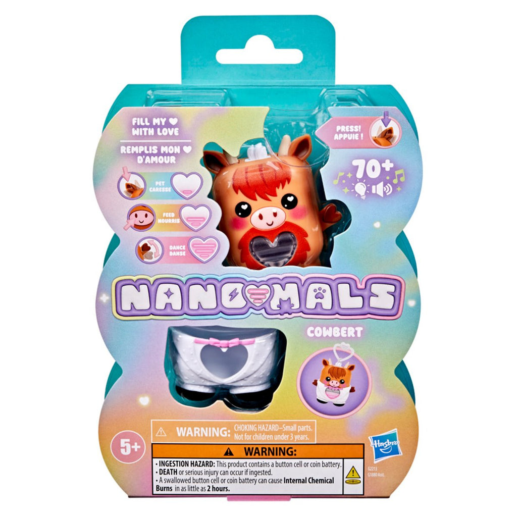 Nano-mals Cowbert the Highland Cow Electronic Pet Toy