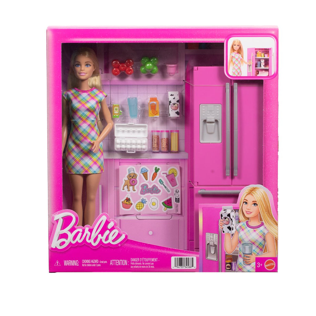 Barbie Kitchen Doll and Accessories Playset