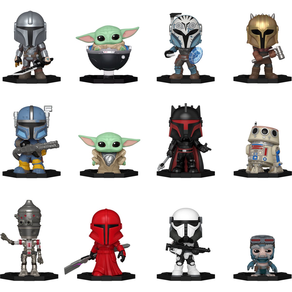 Star Wars: The Mandalorian Wave 2 Funko Mystery Minis Display Case of 12