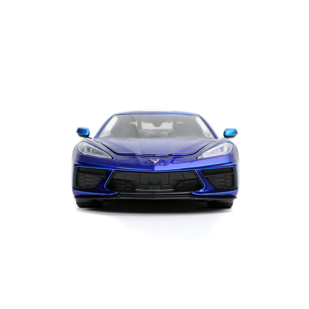 Bigtime Muscle 2020 Chevy Corvette Stingray Candy Blue 1:24 Scale Die-Cast Metal Vehicle