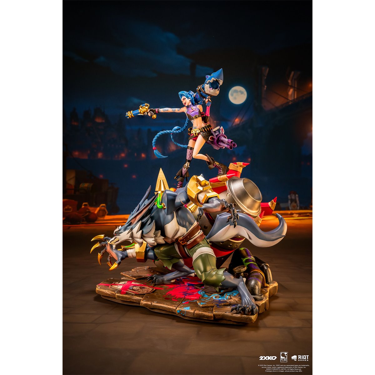 2XKO Jinx and Warwick 1:10 Scale Resin Statue