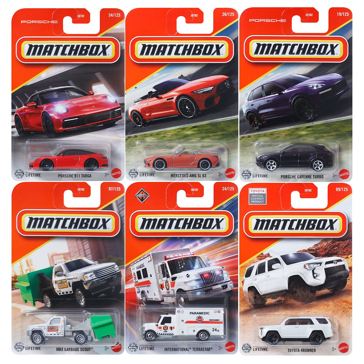 Matchbox Car Collection 2025 Mix 9 Vehicles Case of 24