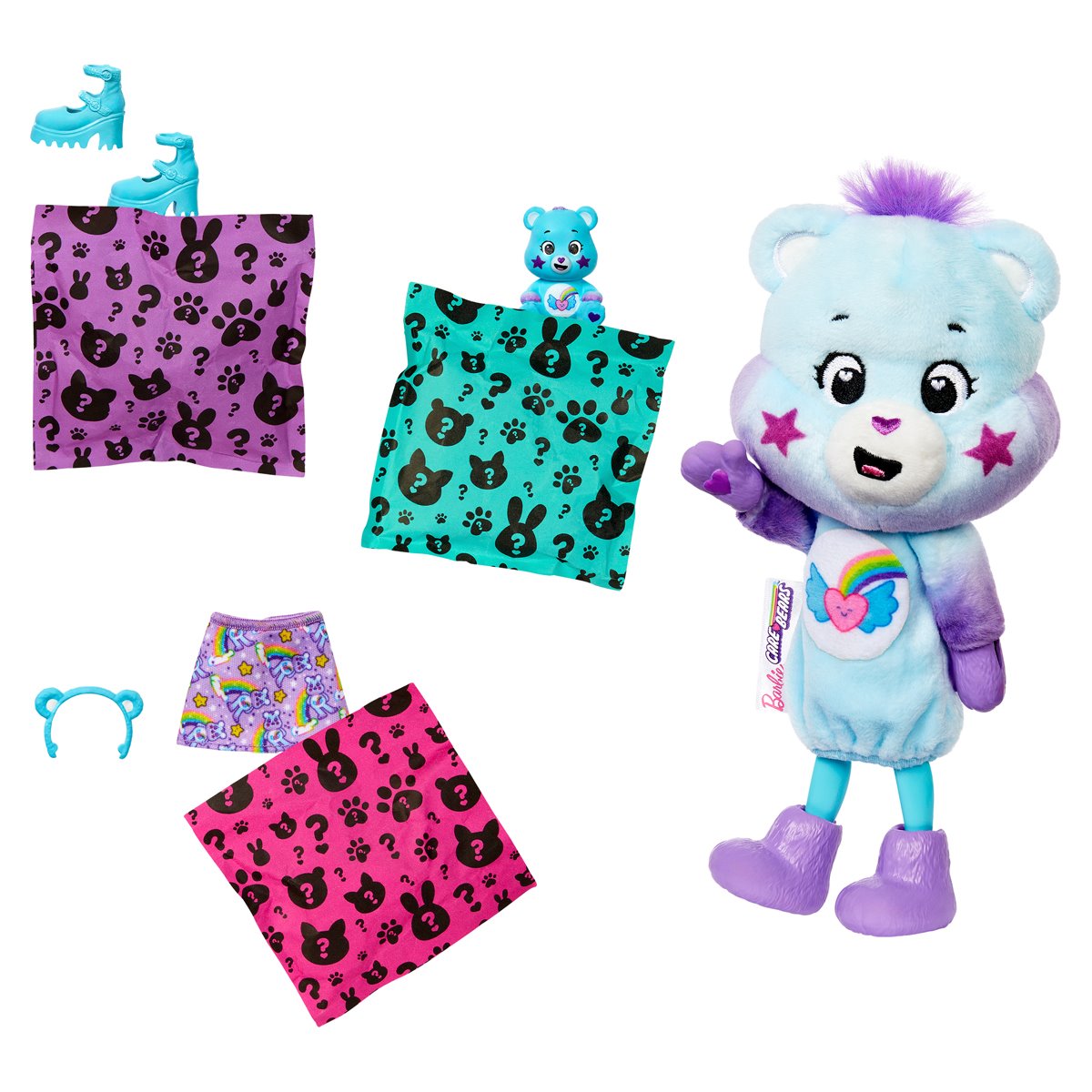 Barbie Care Bears Chelsea Cutie Reveal Series 2 Doll Case of 3