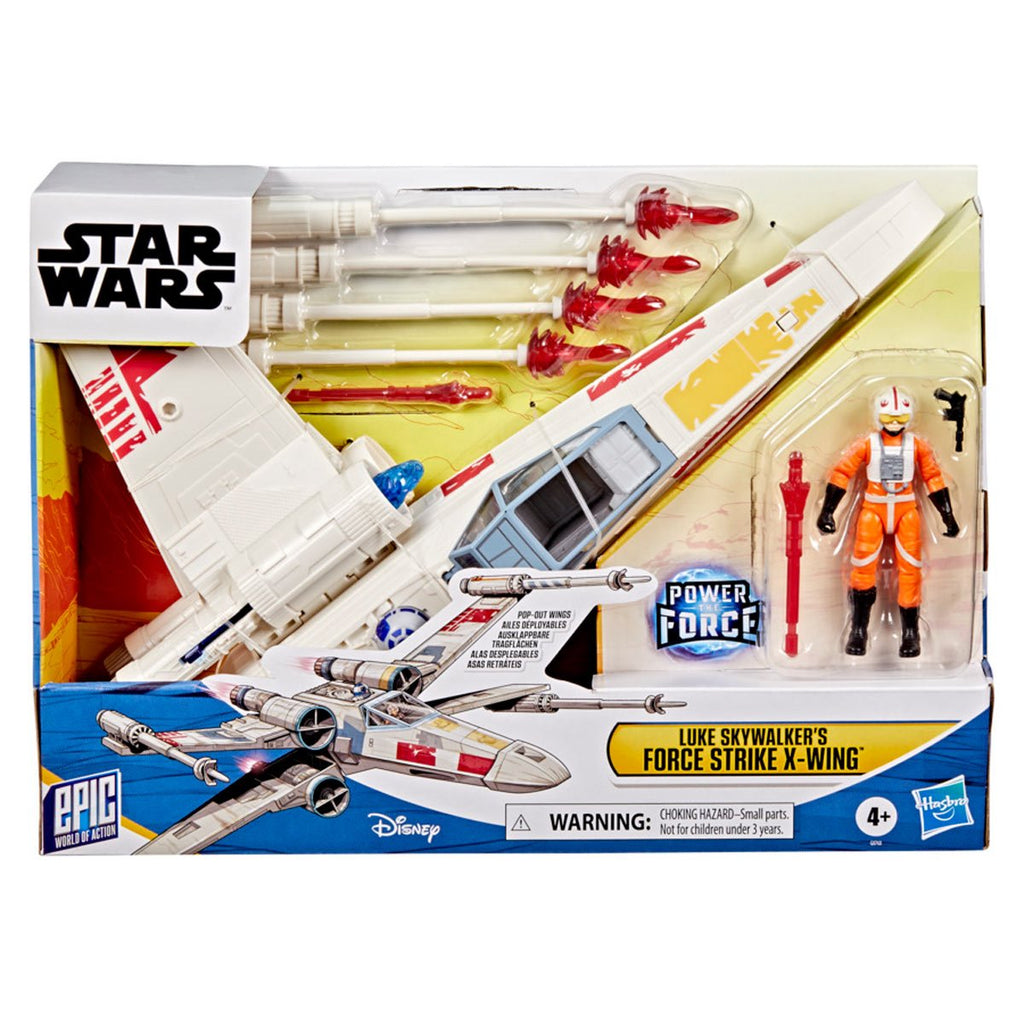Star Wars Epic World of Action Luke Skywalker's Force Strike X-Wing Fighter
