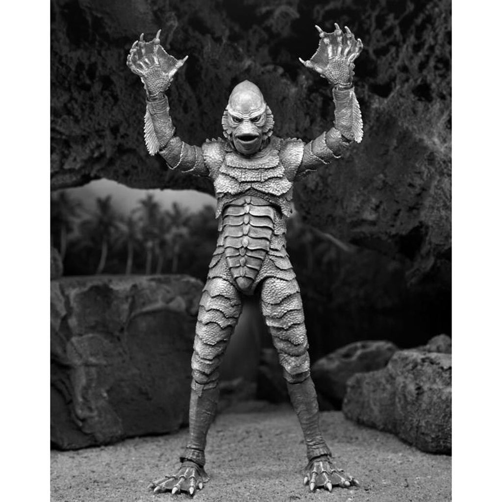 Universal Monsters Ultimate Creature from the Black Lagoon Black and White Version 7-Inch Action Figure