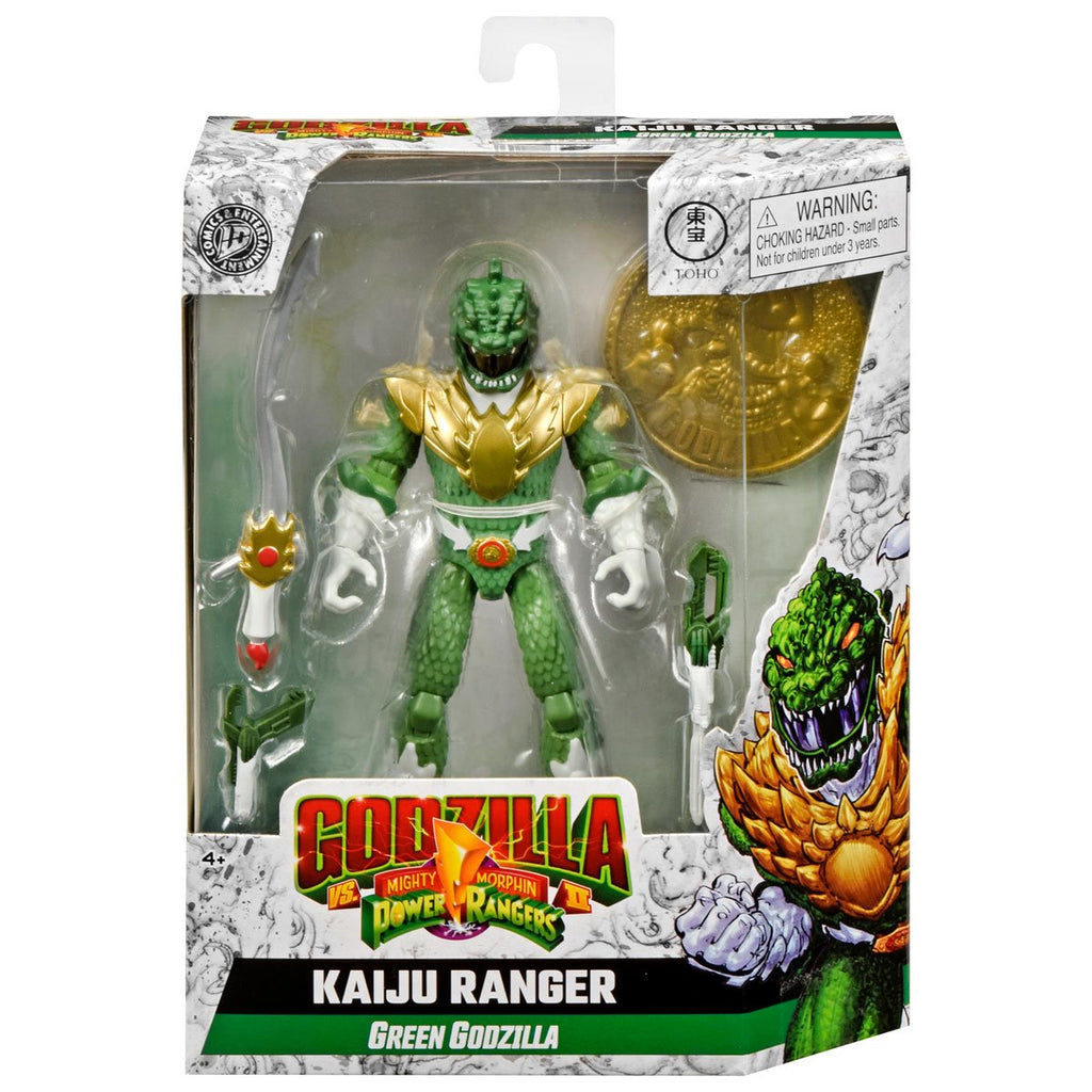 Godzilla vs. Mighty Morphin Power Rangers Wave 1 Action Figure Set of 3