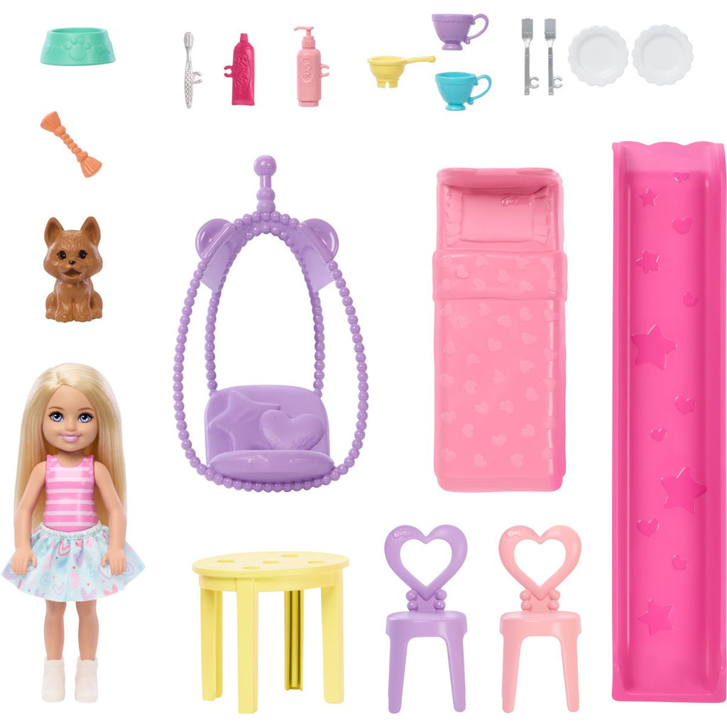Barbie Family & Friends Club Chelsea Pop-Up House