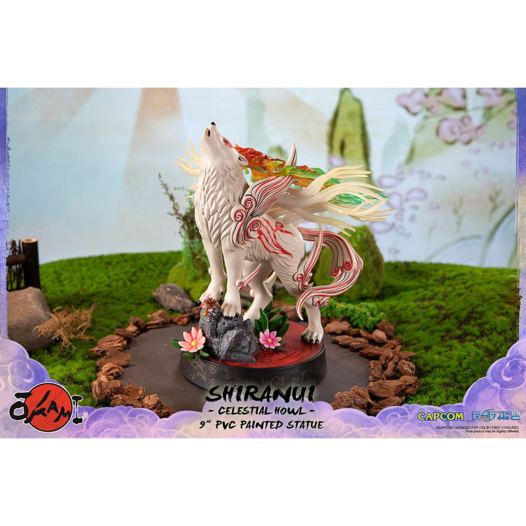 Okami: Shiranui 9-Inch Staute - Celestial Howl Pose