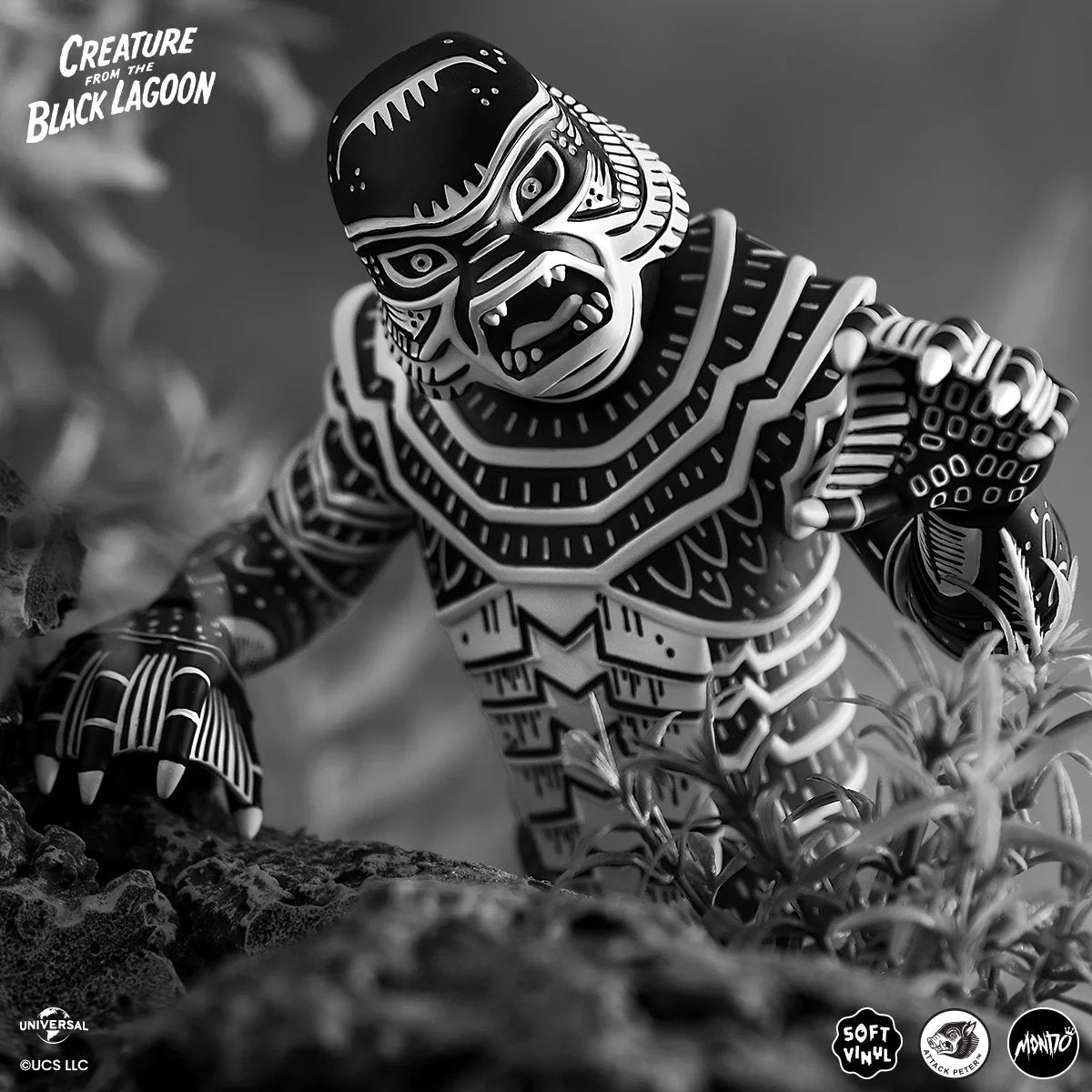 Creature From The Black Lagoon by Attack Peter Linocut Variant Soft Vinyl Figure
