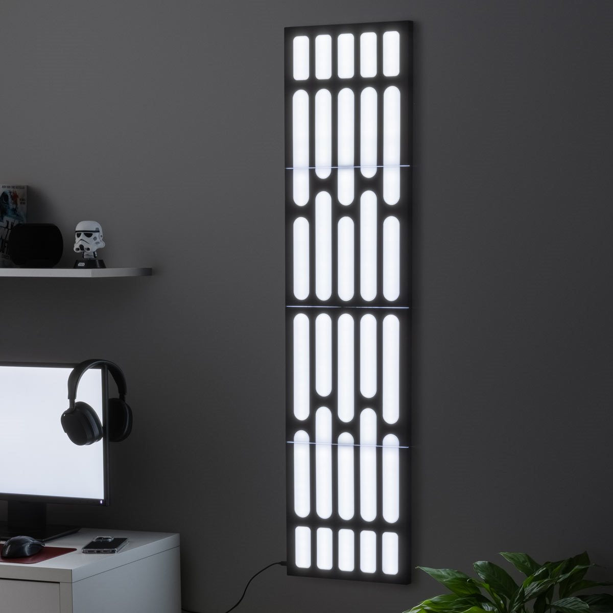 Star Wars Death Star Wall Panel Light with Color Change and Music Reactive Modes