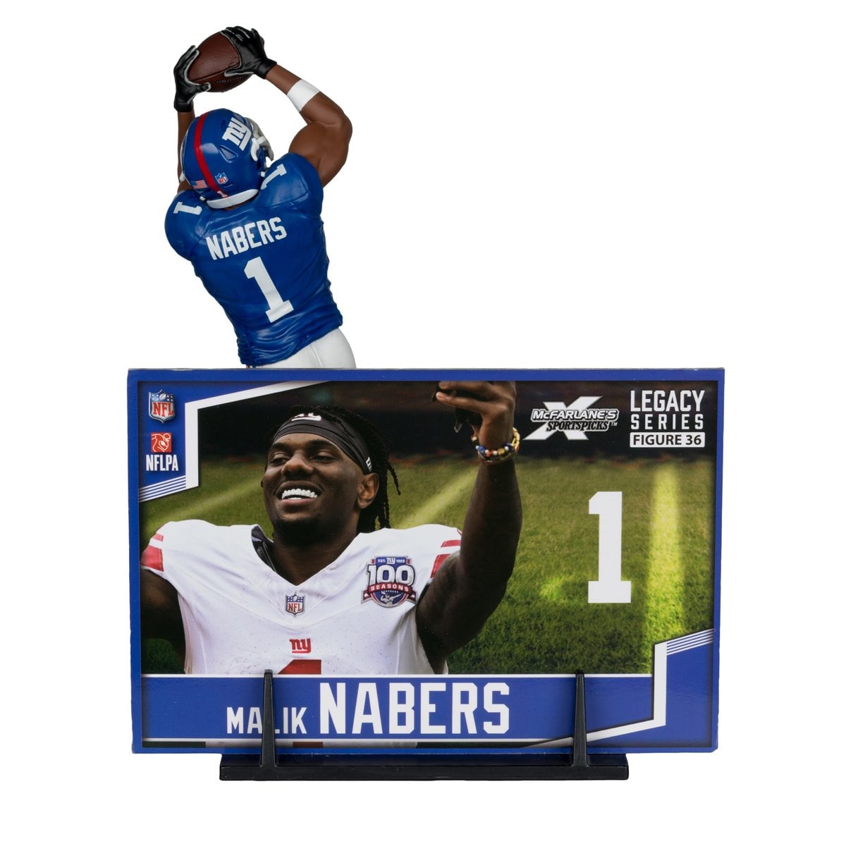 NFL SportsPicks 2025 New York Giants Malik Nabers 7-Inch Scale Posed Figure