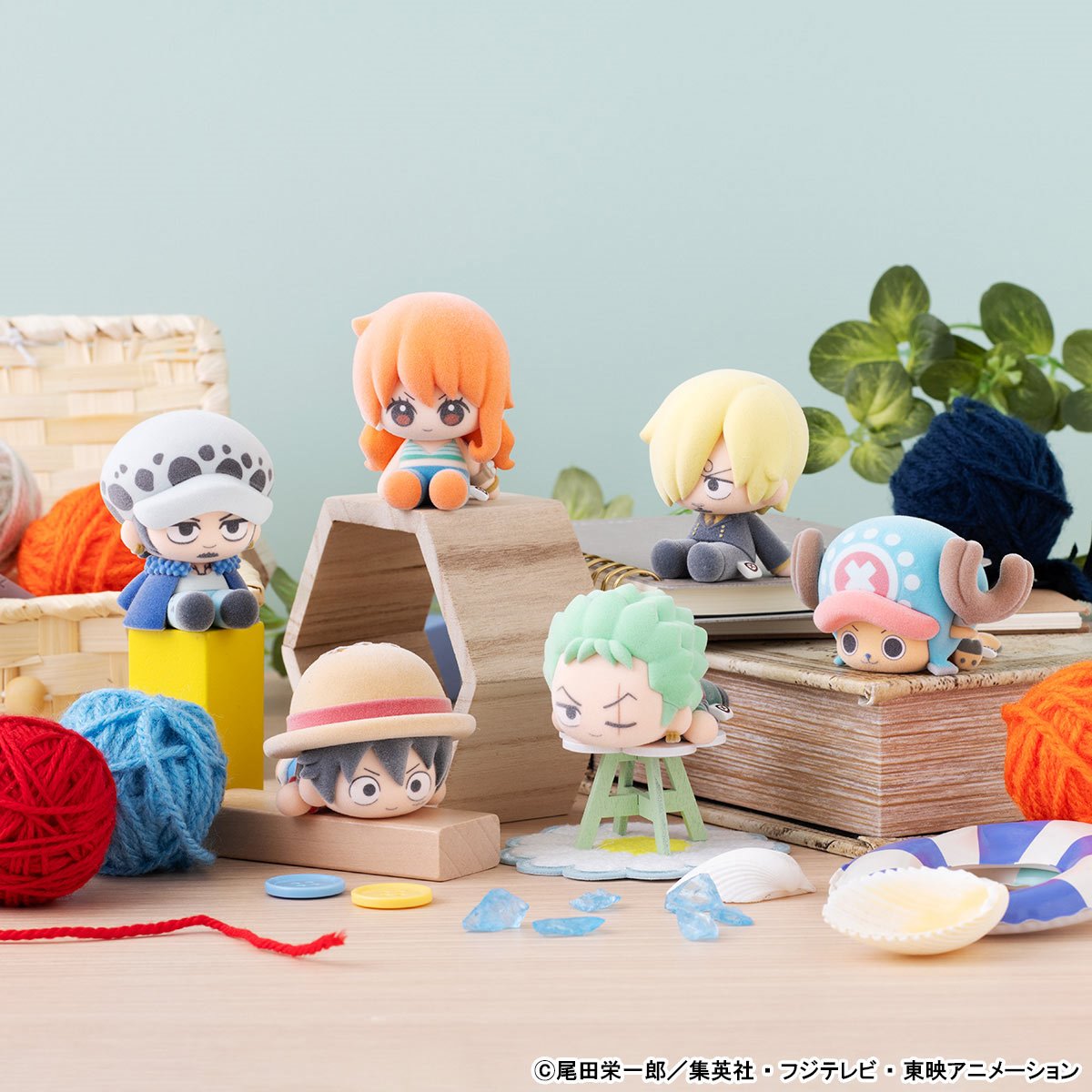 One Piece Nuippo Flocked Mini-Figure Case of 6