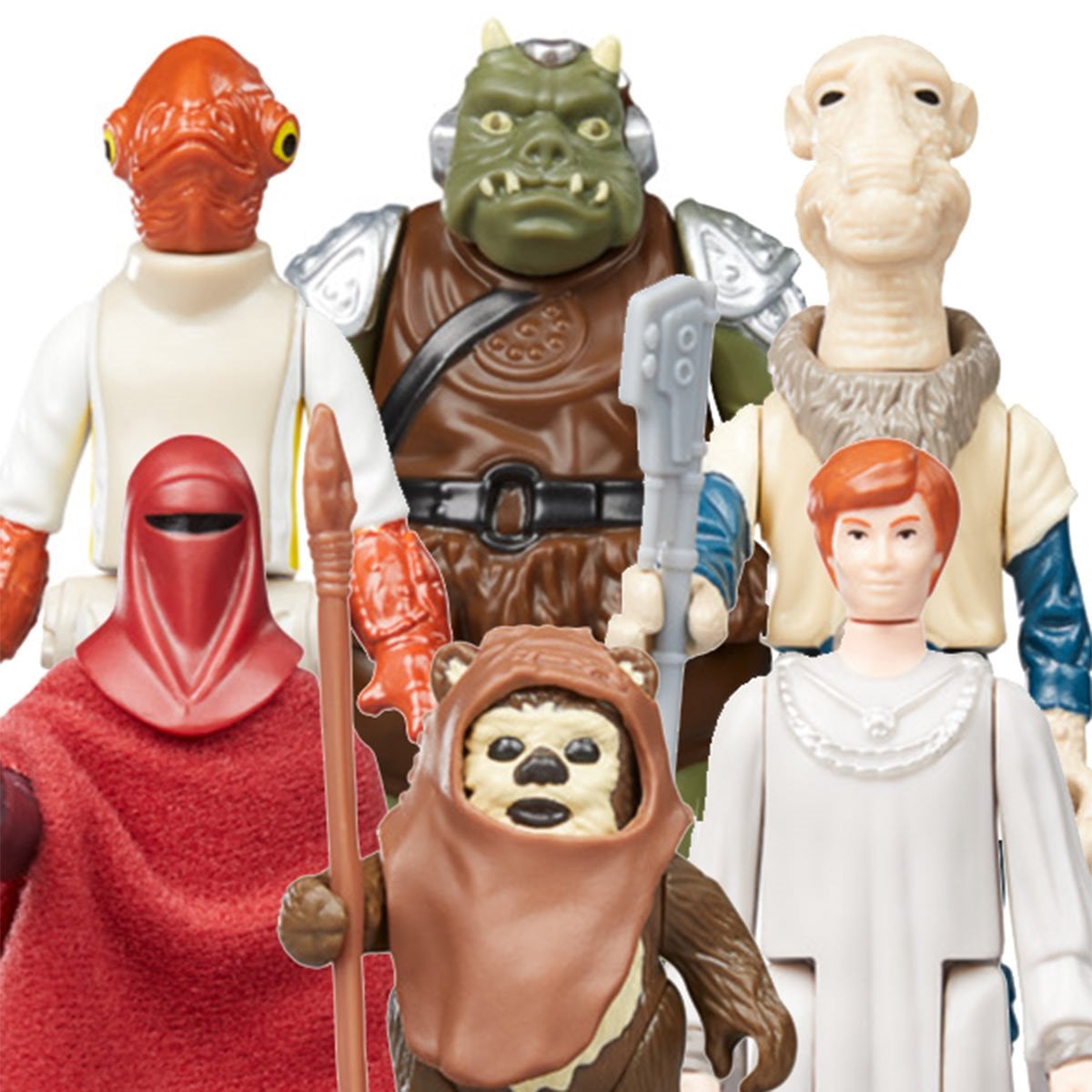 Star Wars The Retro Collection Return of the Jedi 3 3/4-Inch Action Figures Set of 6 - Exclusive