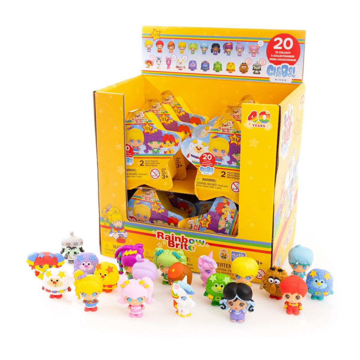 Rainbow Brite 1 1/2-Inch Cheebee Mini-Figures Display Case of 12