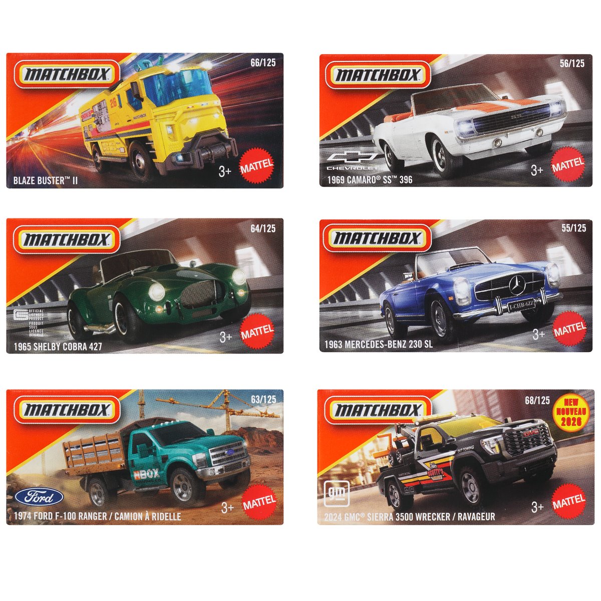 Matchbox Power Grabs 2026 Mix 7 Die-Cast Vehicle Case of 48