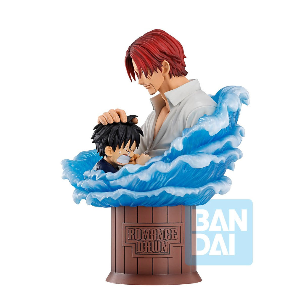 One Piece Shanks and Monkey D. Luffy Red Hair Pirates Ichibansho Statue