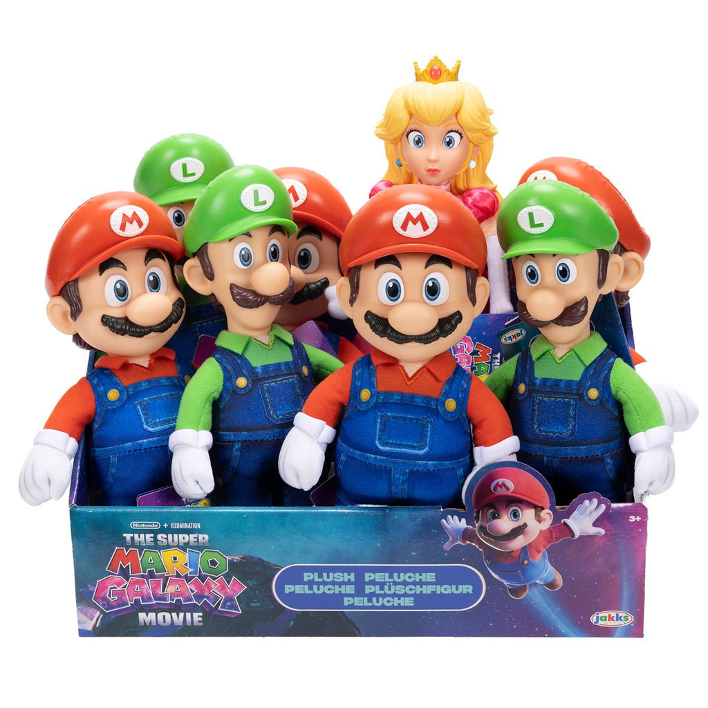 Super Mario Galaxy Movie Basic Roto Plush Wave 1 Case of 8