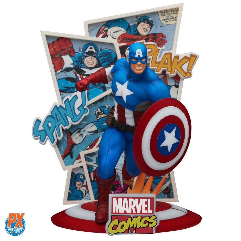 Marvel Comics 60th Anniversary Captain America DS-086 D-Stage Statue - Previews Exclusive
