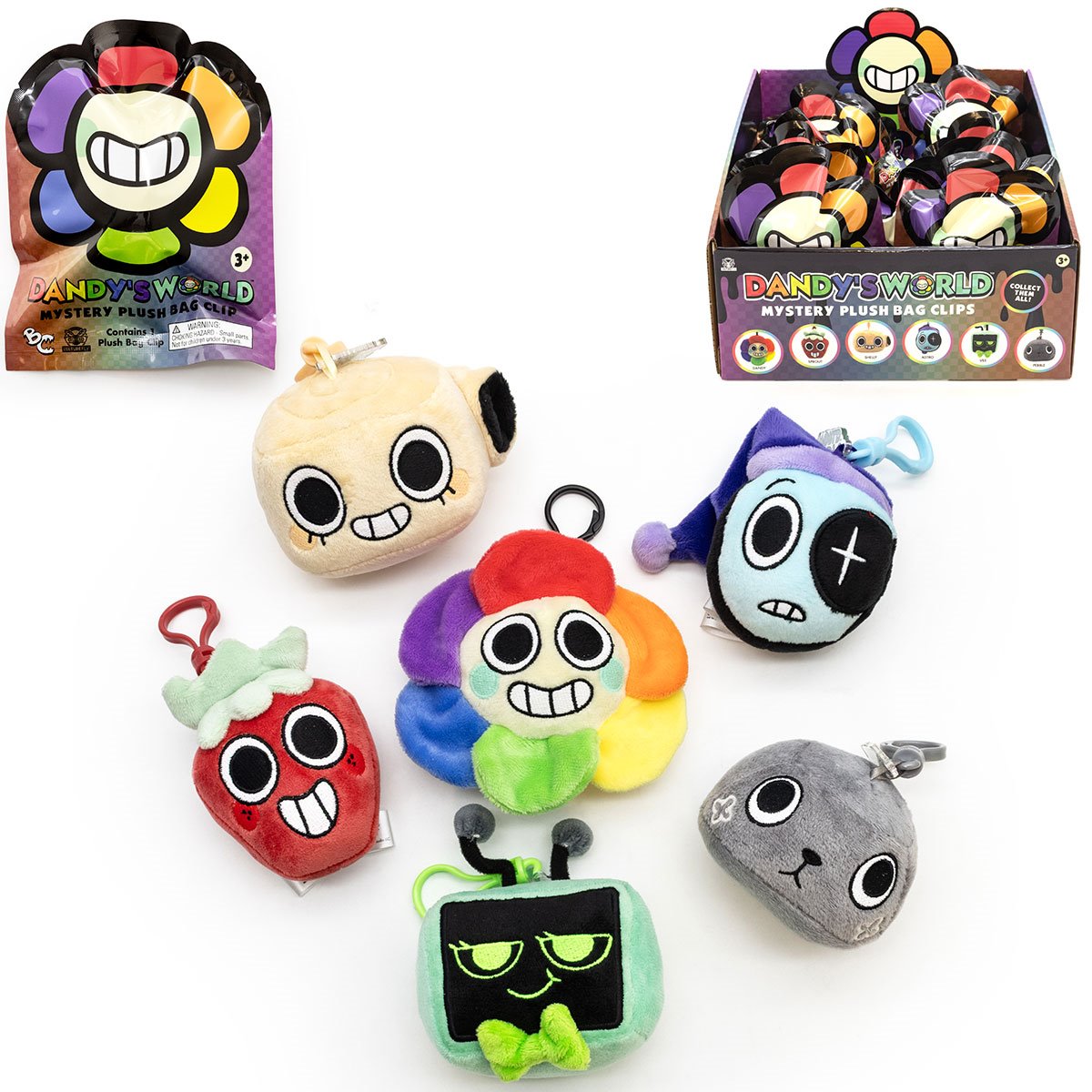 Dandy's World Mystery Plush Bag Clips Case of 12