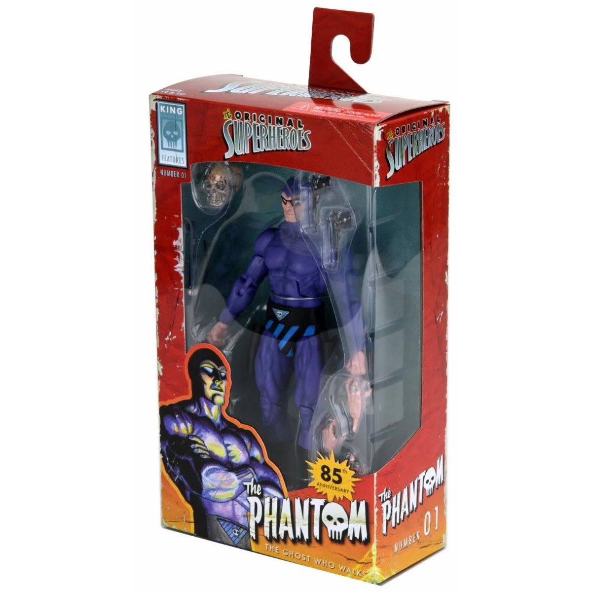 King Features Original Superheroes Series 1 7-Inch Scale Action Figure Set of 3