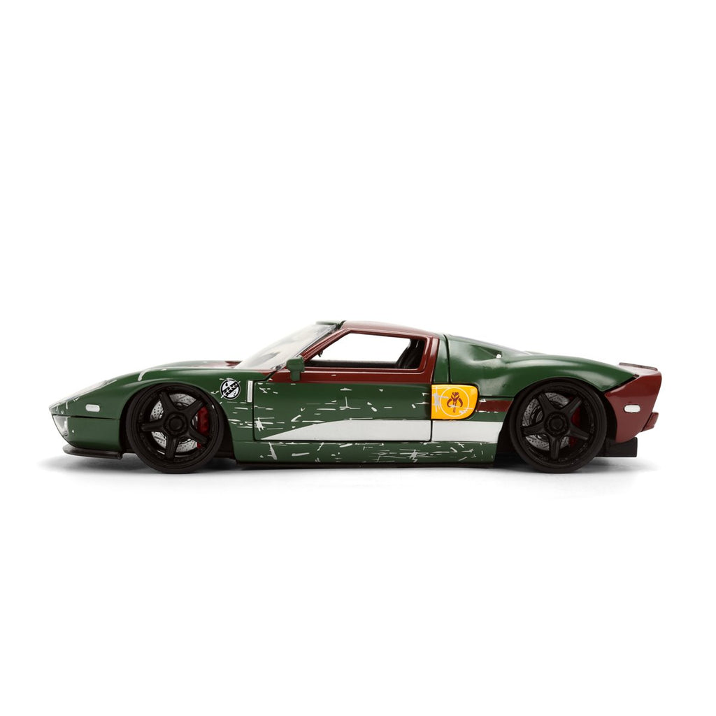 Hollywood Rides Star Wars 2005 Ford GT 1:24 Scale Die-Cast Metal Vehicle with Boba Fett Figure