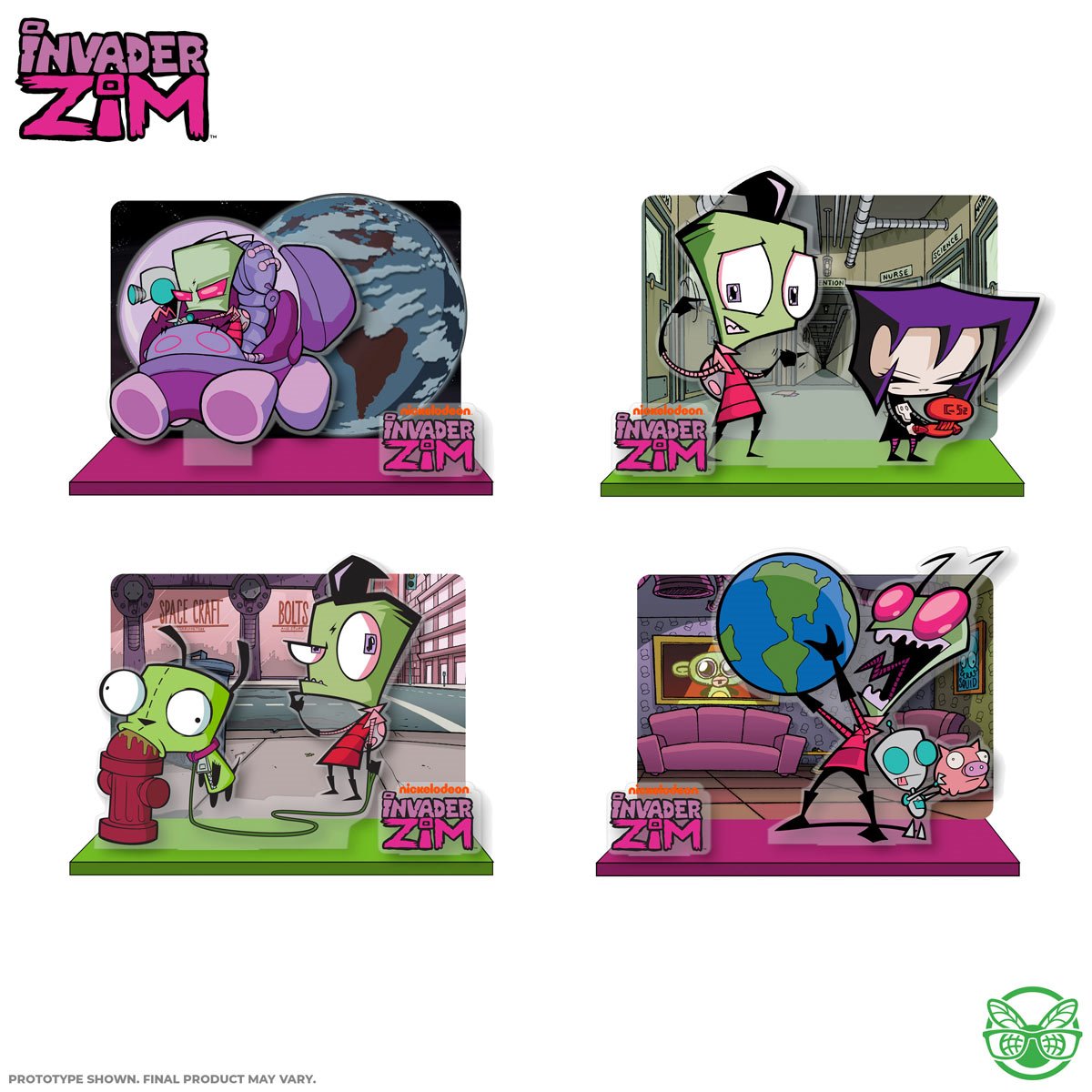 Invader Zim Acrylic Standees Diorama Stand Case of 12