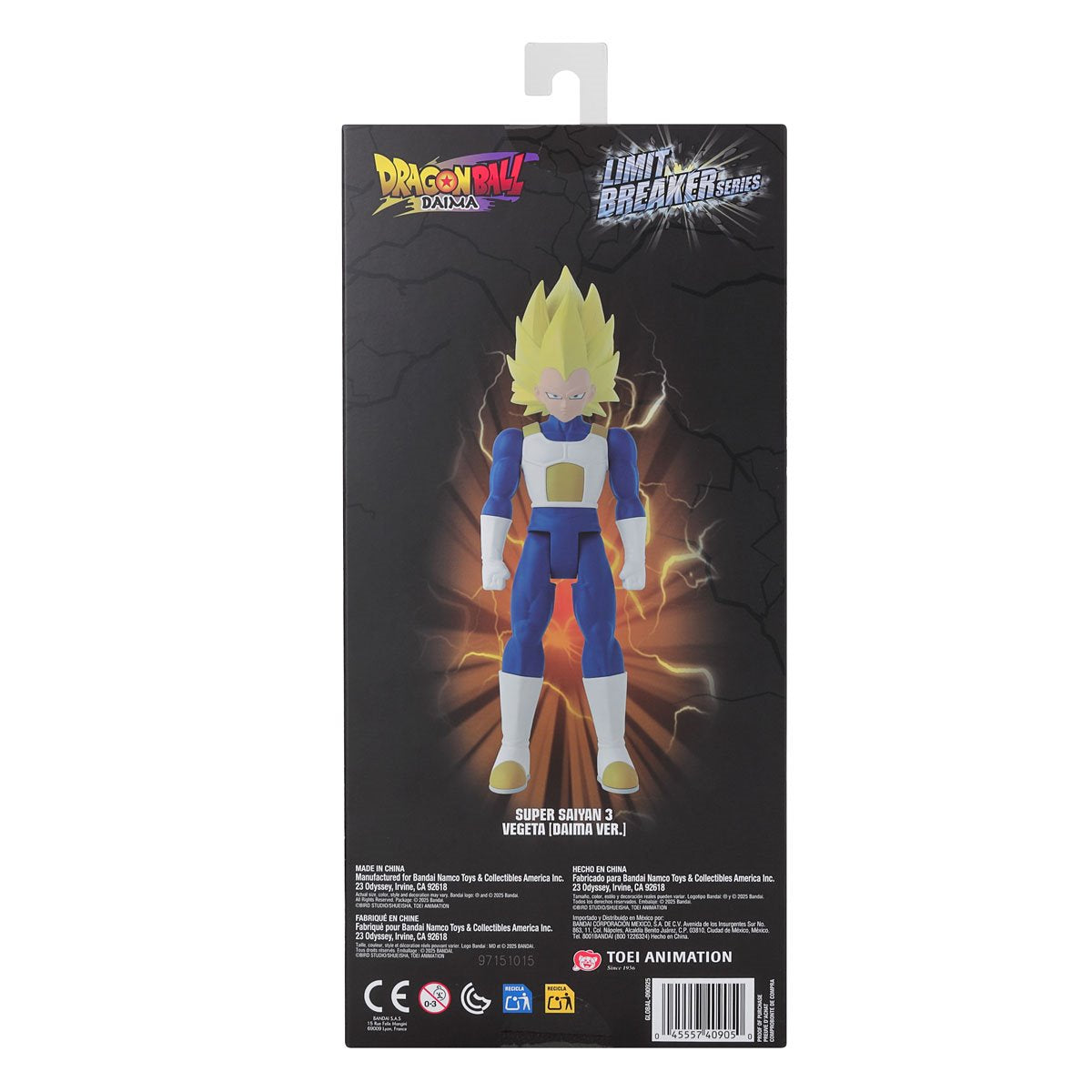Dragon Ball Daima Limit Breaker Series Super Saiyan 3 Vegeta Action Figure