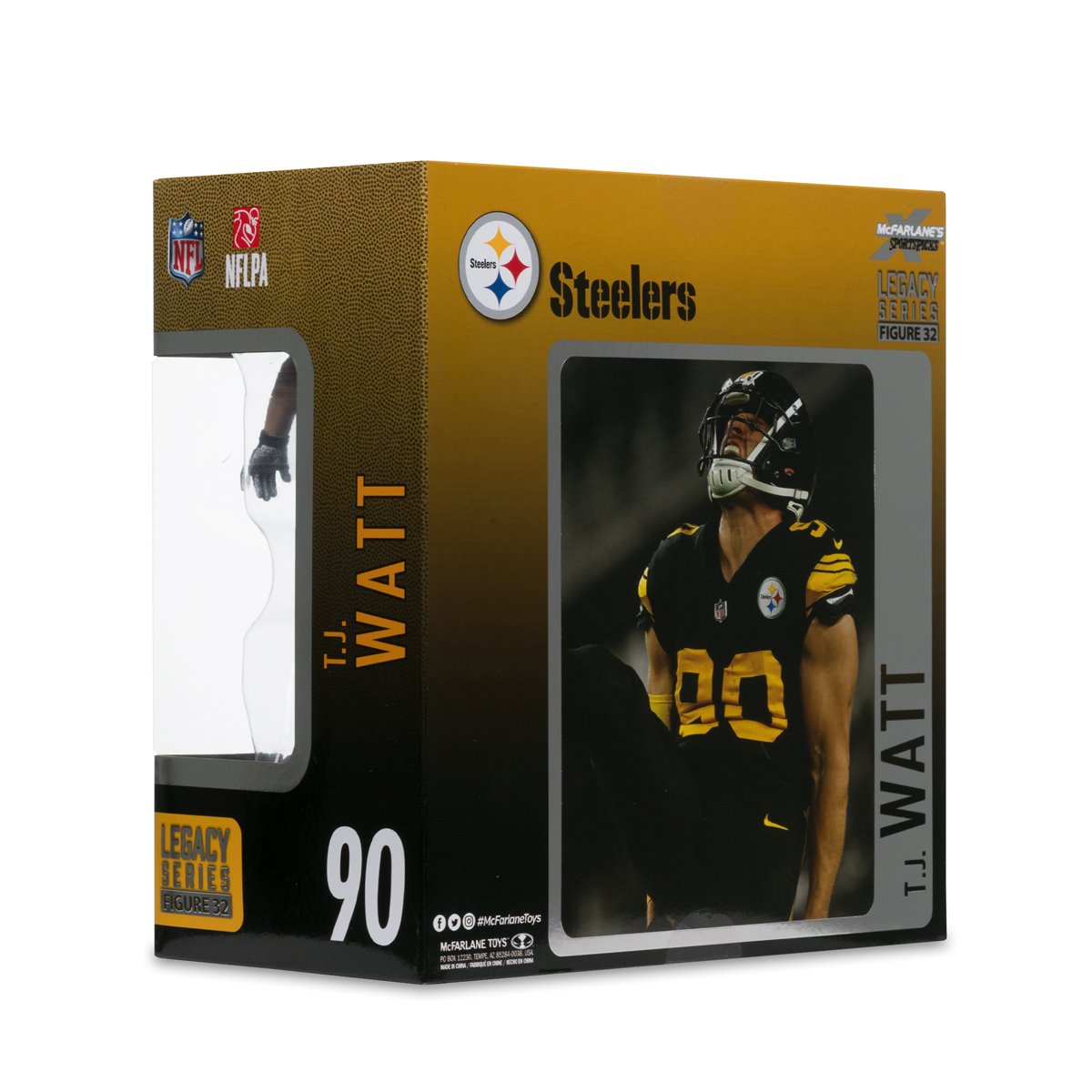 NFL SportsPicks 2025 Pittsburgh Steelers T.J. Watt 7-Inch Scale Posed Figure
