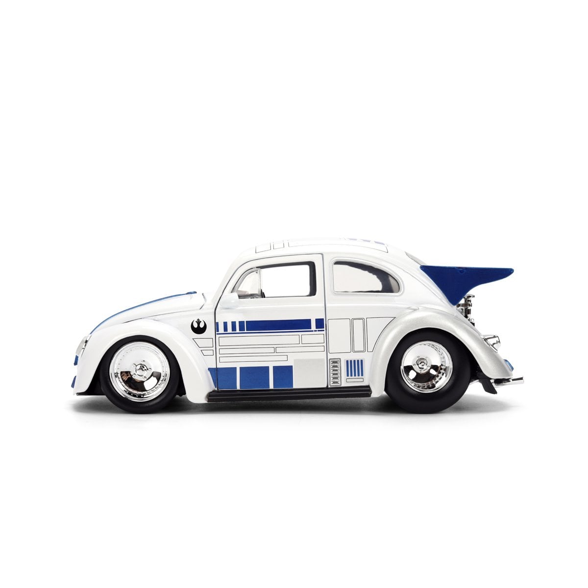 Hollywood Rides Star Wars 1959 Volkswagen Drag Beetle 1:24 Scale Die-Cast Metal Vehicle with R2-D2 Figure