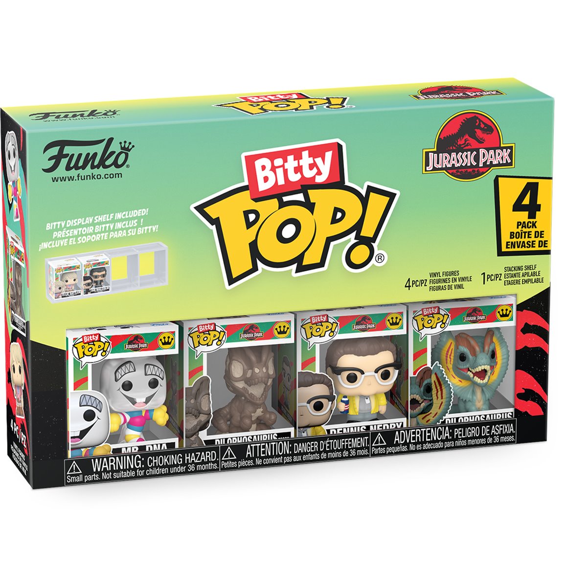 Jurassic Park Mr. DNA Funko Bitty Pop! Mini-Figure 4-Pack