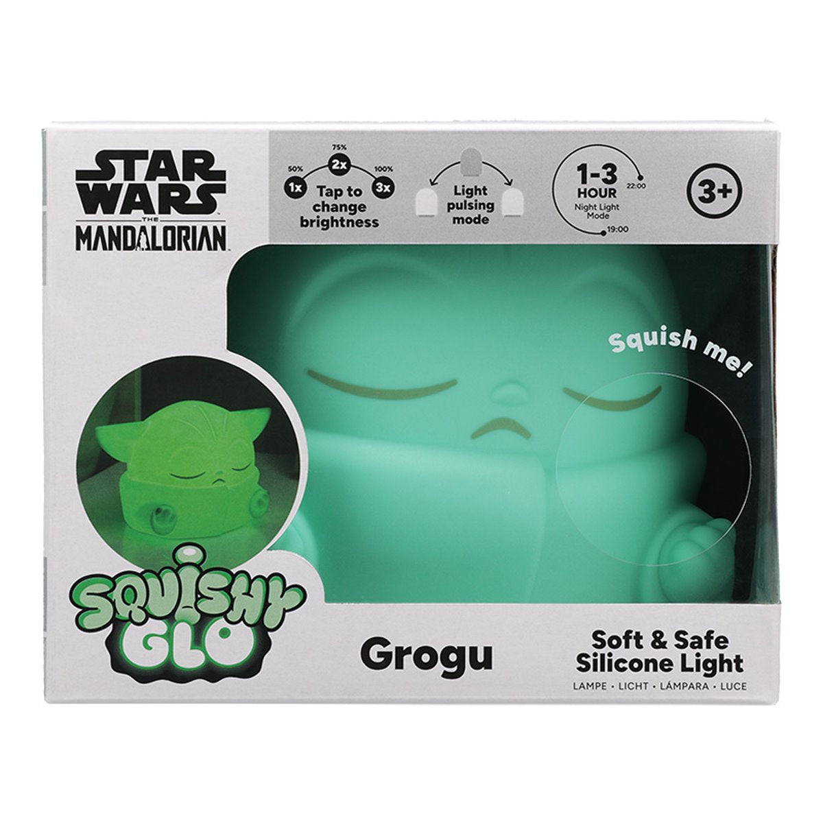 Star Wars Grogu SquishyGlo Silicone Rechargeable Light