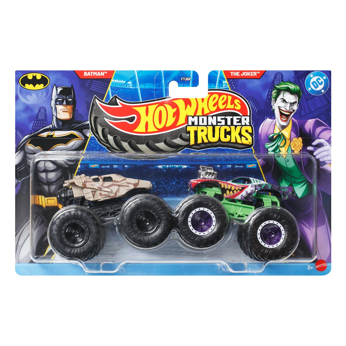 Hot Wheels Monster Trucks Demolition Doubles 1:64 Scale Vehicle 2-Pack 2026 Mix 3 Case of 8