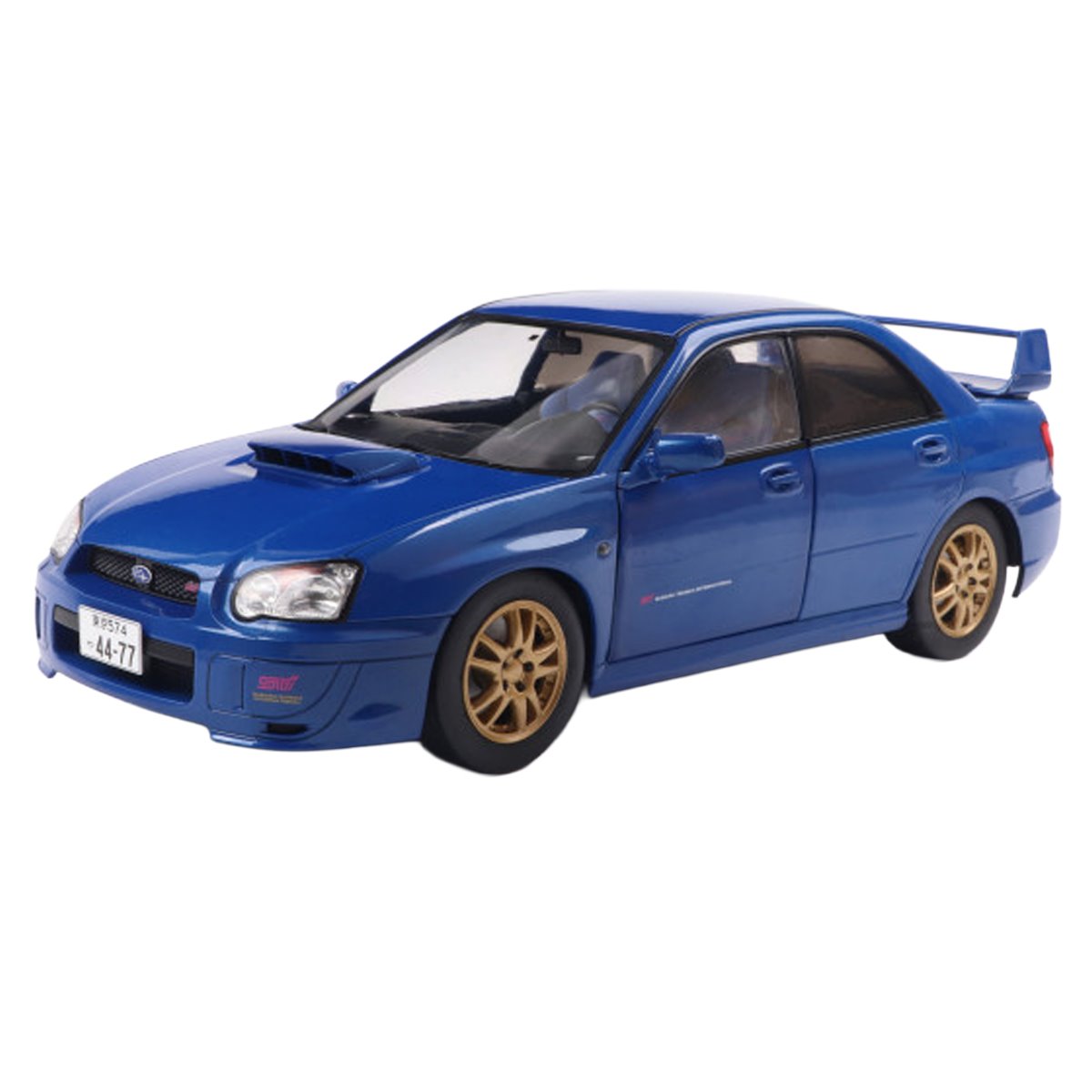2003 Subaru Impreza WRX STI Sonic Blue 1:18 Scale Die-Cast Metal Vehicle