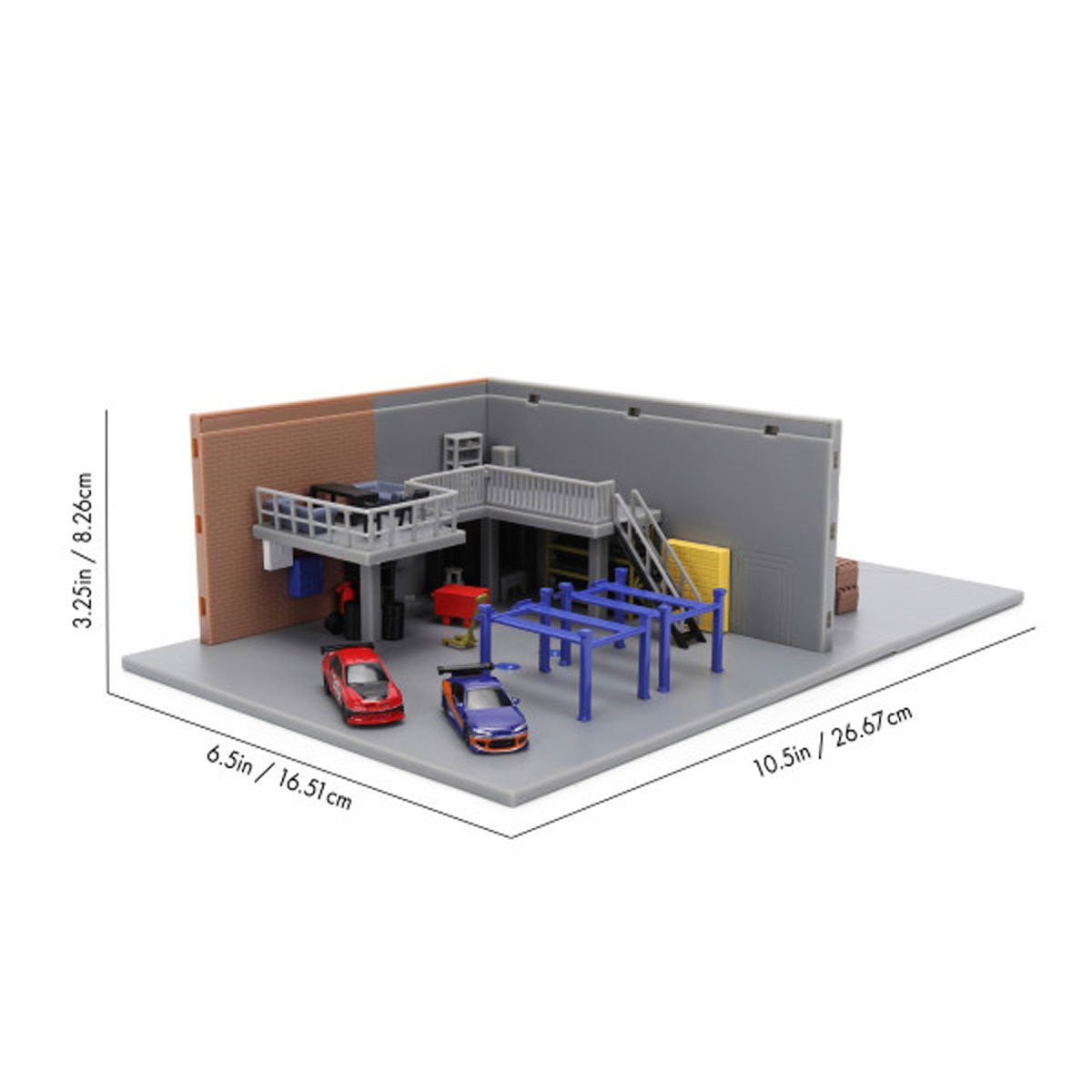 Fast and the Furious Han's Garage Nano Hollywood Rides Nano Scene Diorama with Vehicles