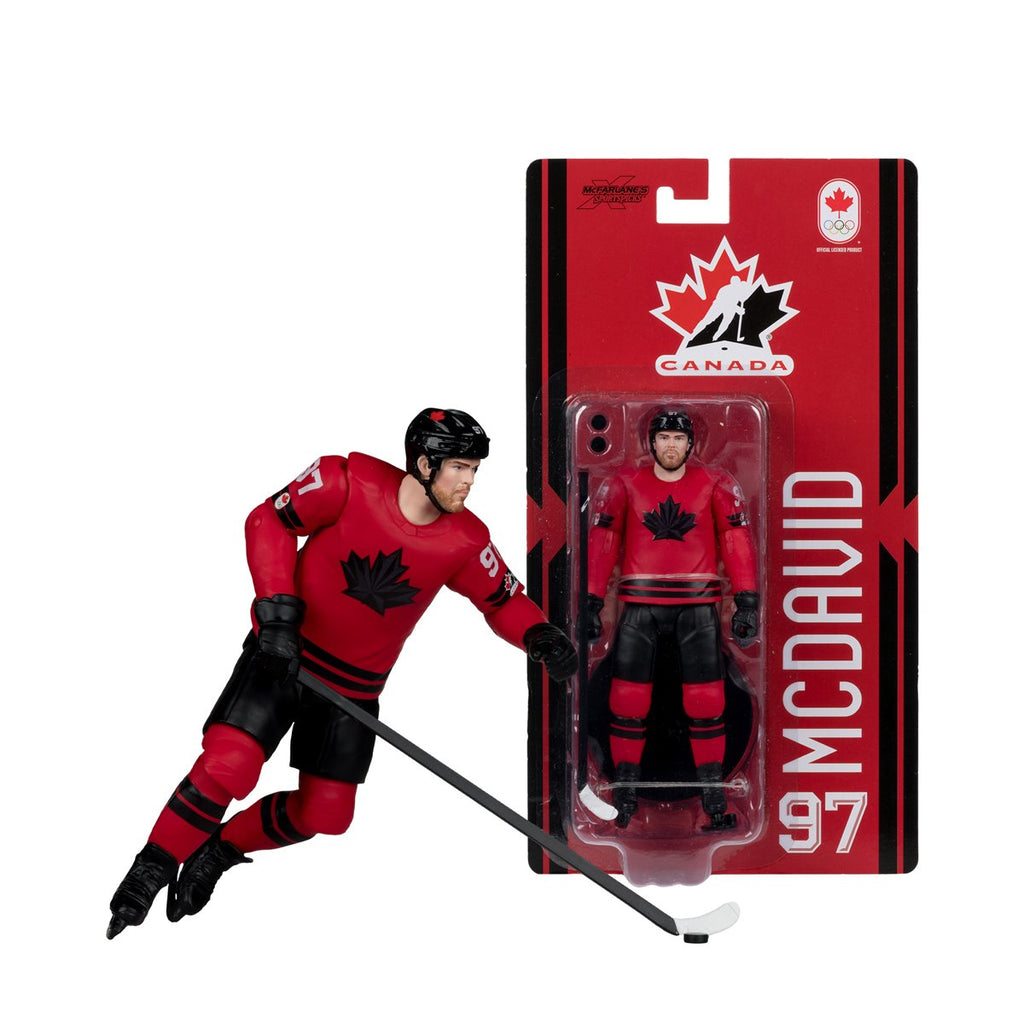 McFarlanes SportsPicks Hockey Canada Connor McDavid Olympics 2026 6-Inch Scale Articulated Action Figure