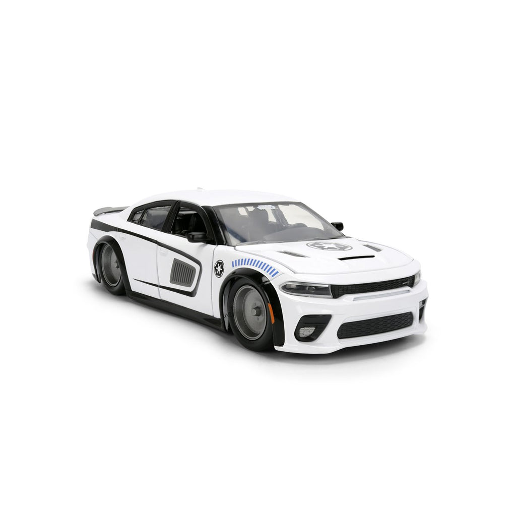 Hollywood Rides Star Wars 2021 Dodge Charger SRT Hellcat 1:24 Scale Die-Cast Metal Vehicle with Stormtrooper Figure